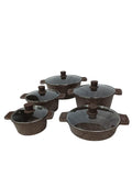 SMTE - 10 piece Granite cookware set