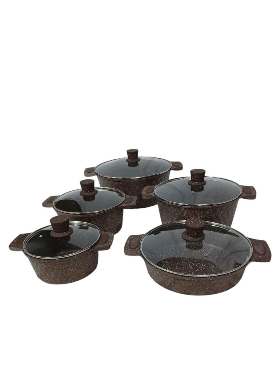 SMTE - 10 piece Granite cookware set