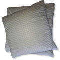 SMTE - 2 x White Quilted Bamboo Continental Pillows