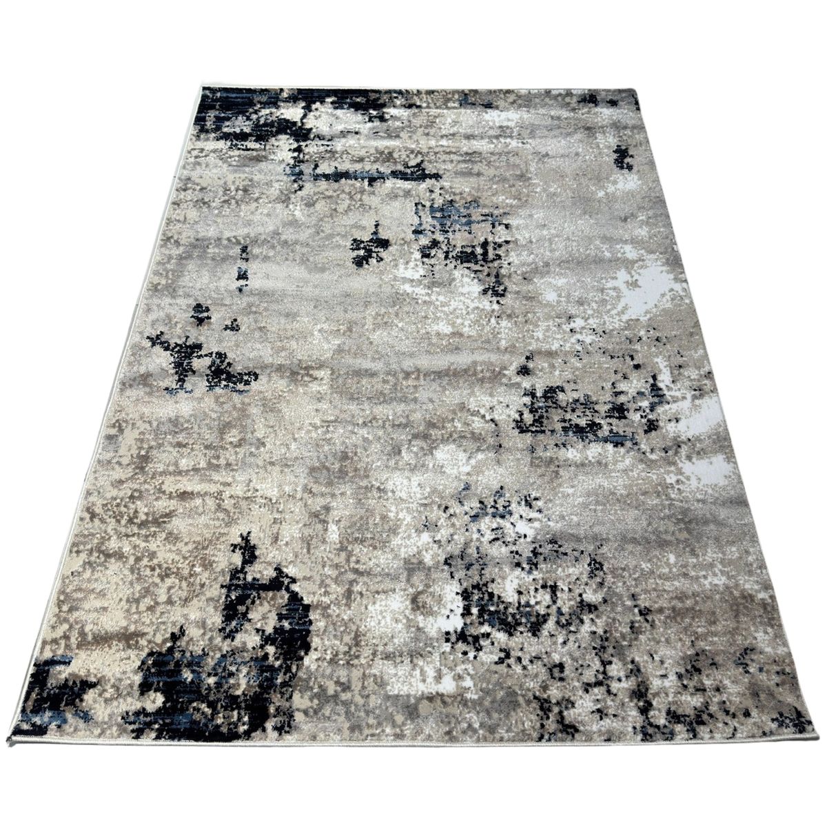 SMTE - Navy Turkish Machine Made Modern Design Rug290 L x 200 W cm