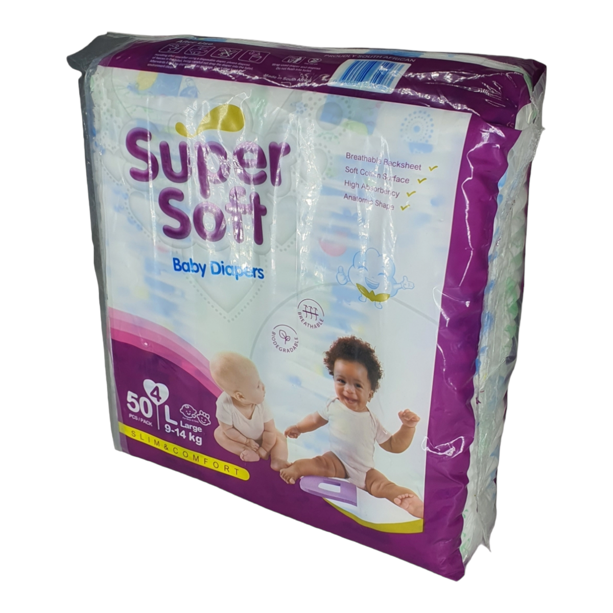 SMTE - Super Soft Quality Baby Nappies & Diapers - Large (9-14 kg )- P50