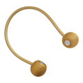 SMTE - Avi-Quality Curtain Tie-Back-Ball - 4 Piece - Gold