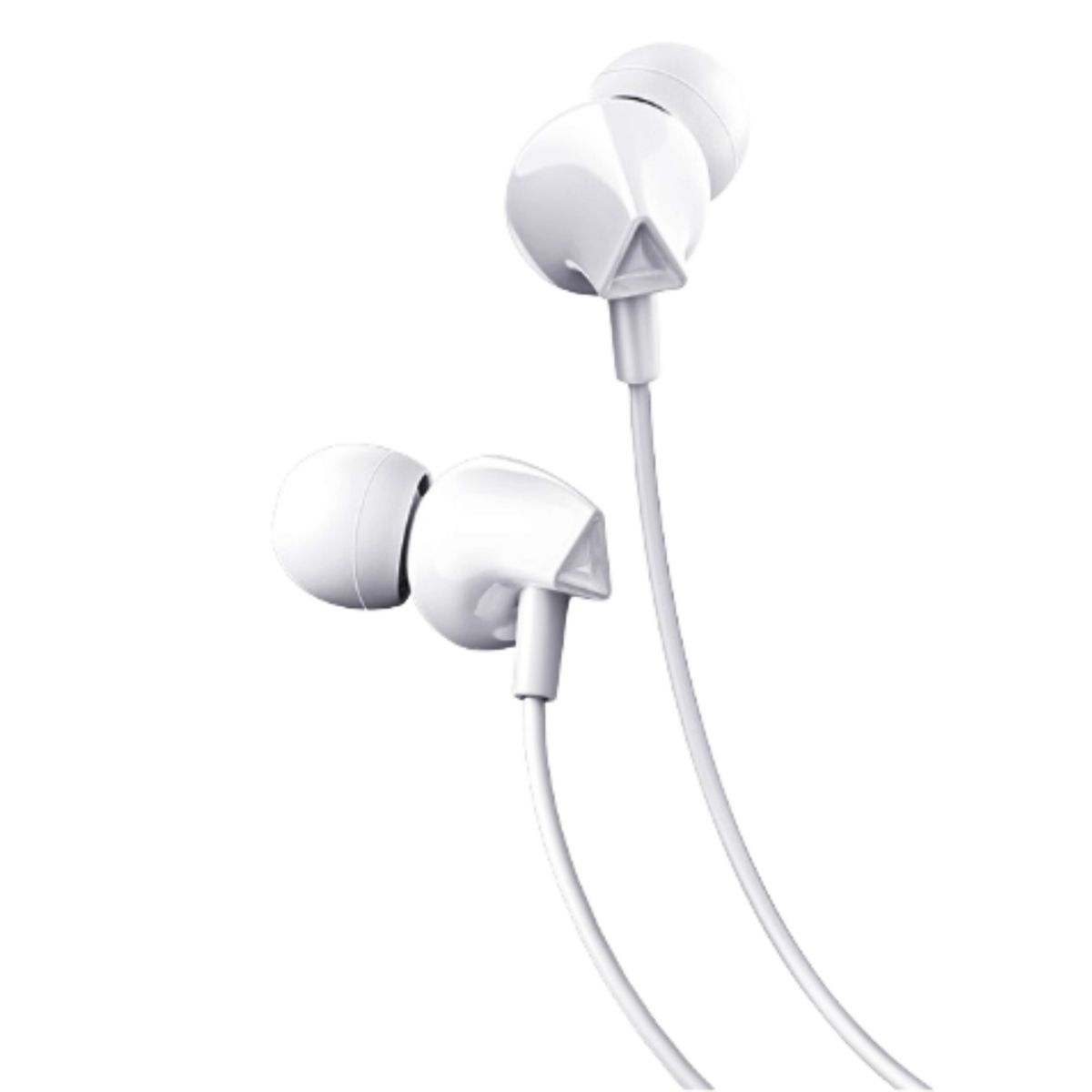 SMTE - Hoco M60 Perfect Sound Earphones with Microphone - White