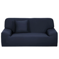 SMTE - Elastic Sofa Slipcover2 Seater Couch Cover PetProof Easy WashableBlue