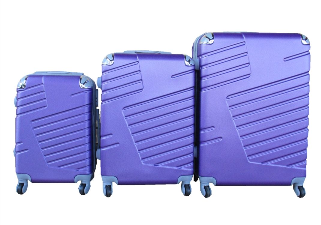SMTE - 3 Piece Luggage Set - 27 inch - Purple