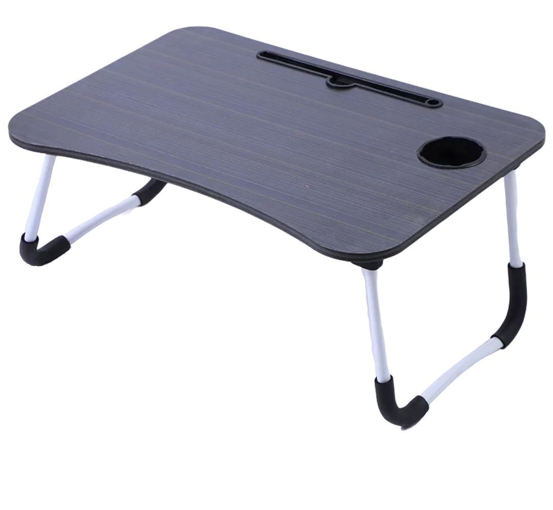 SMTE - All-purpose Foldable Table Laptop Desk Bed Tray Black