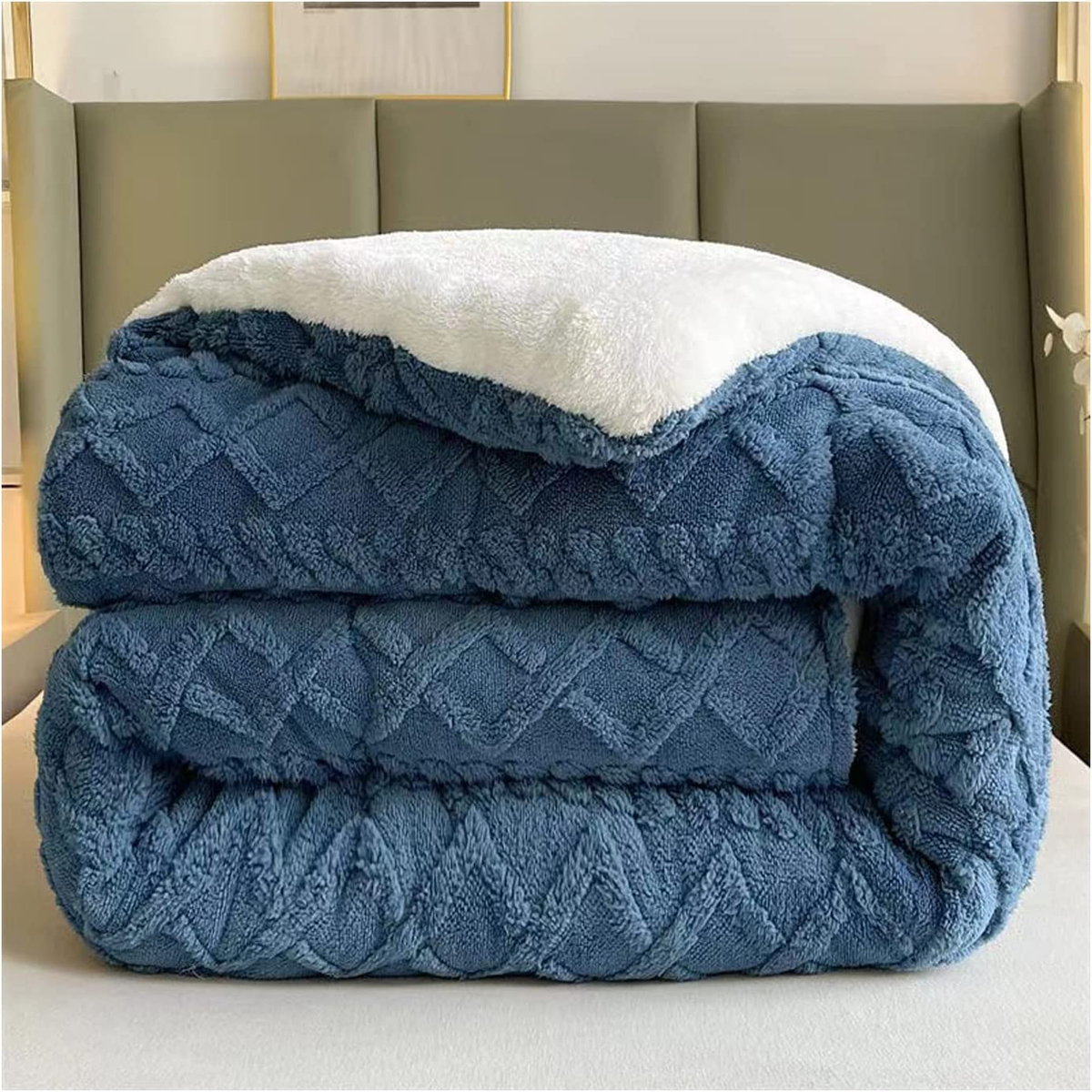SMTE - Winter Cotton ThrowBlue
