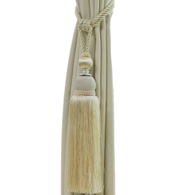 SMTE - 2 x Curtain Tassels Tieback - Cream
