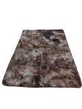 SMTE - Fluffy Shaggy Foldable CarpetSoft Area Rug (9 Colours Available)Black