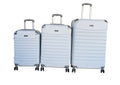 SMTE - GAILY White Trolley Case Set with Spinner Wheels3 Piece Luggage Set