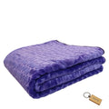 SMTE - Simple ComfortThe Plain 1 Ply Blanket and KeyringPurple
