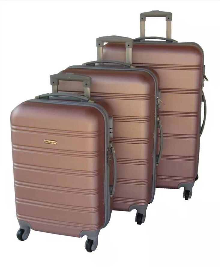 SMTE - 3Piece ABS Luggage SetSpinner Wheels/Nested Design