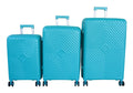 SMTE - Unbreakable 3 Piece Luggage Set HardShell Lock and Spinner WheelsBlue