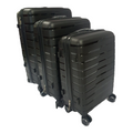 SMTE - Acesa Hard Shell Elite Suitcase Set 3 Piece - Black