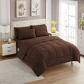SMTE - Plain Rio Comforters - Dark Brown