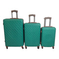 SMTE - 3 Piece Hard Outer Shell Luggage Set Premium ZTGreen