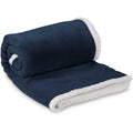 SMTE - Premium Luxury Sherpa Blanket Throw - Navy