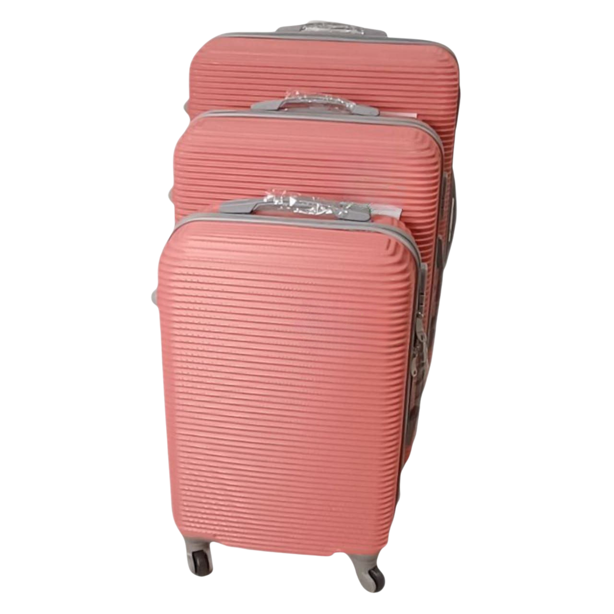 SMTE - 3Piece Hard Shell Luggage SetBubble Gum Pink