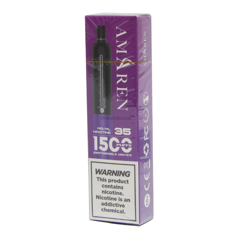 SMTE - Amaren Disposable Vape 1500 Puffs Grape