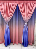SMTE - Dream World Elegant 2 Tone Curtain With Lace And Matching Combo