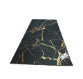 SMTE - Large Premium 3D Carpet/Rug - Black Gold Marble &  Tieback