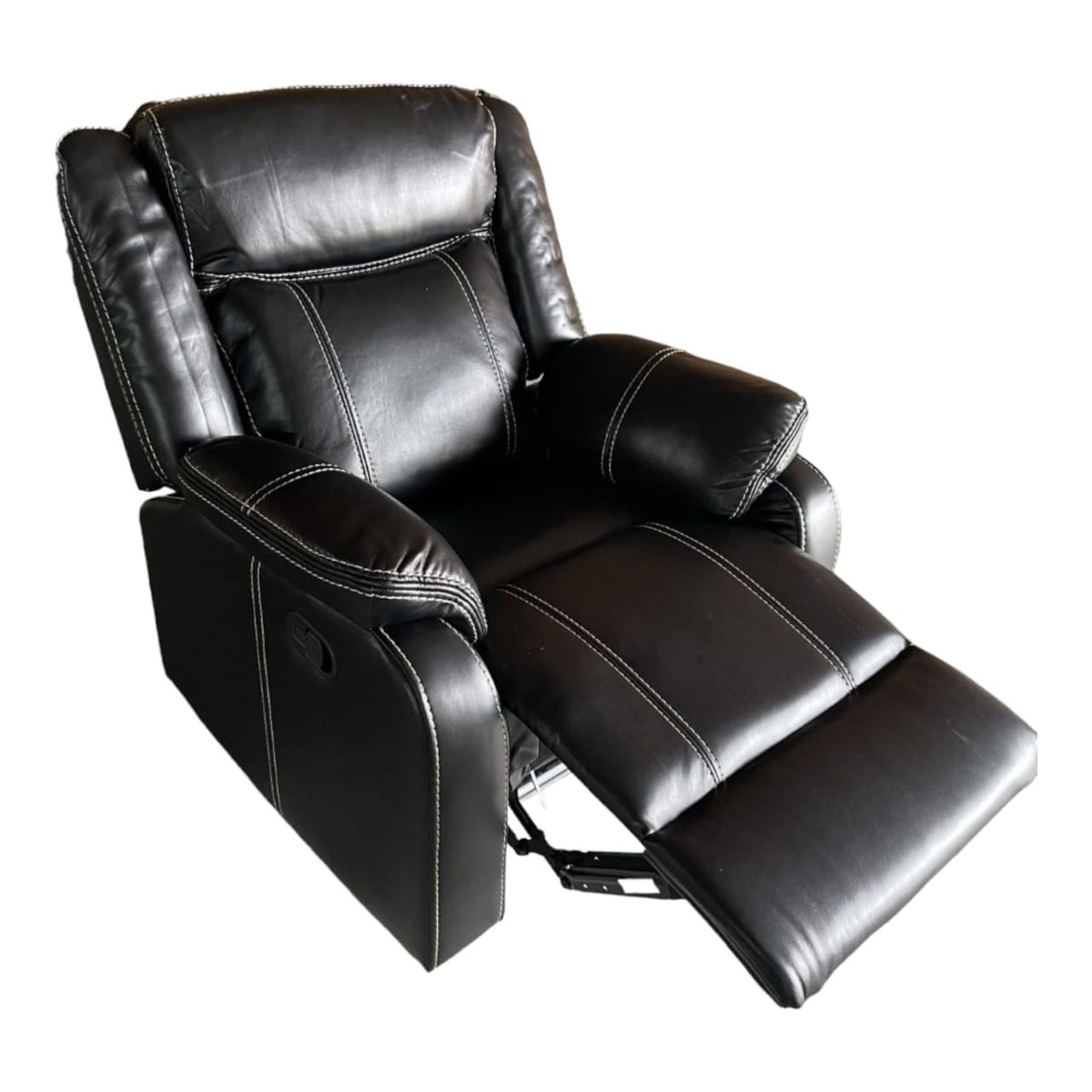 SMTE - Piece leather Recliner setCX023Black