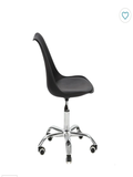 SMTE - Armless Office Home Chair - Black