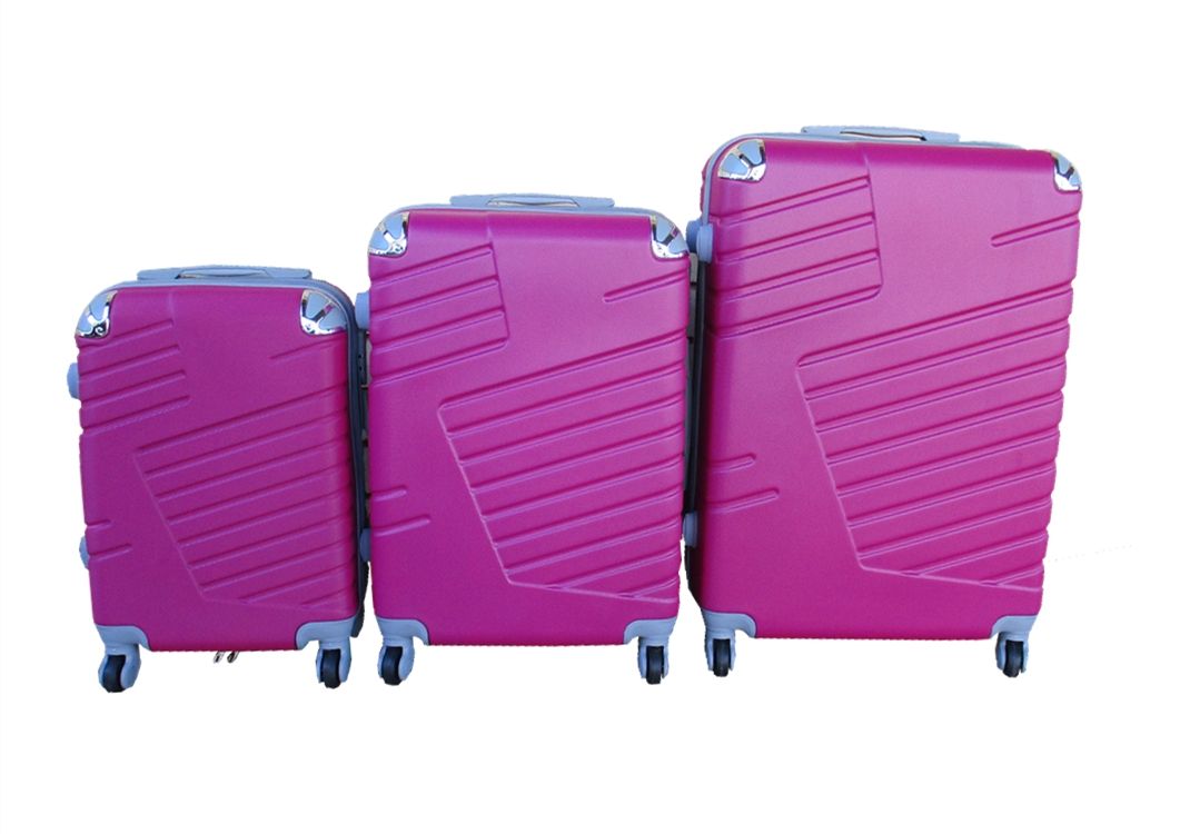 SMTE - 3 Piece Luggage Set - 27 inch - Hot Pink