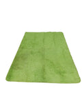 SMTE - Fluffy Shaggy Foldable CarpetSoft Area Rug (9 Colours Available)Green
