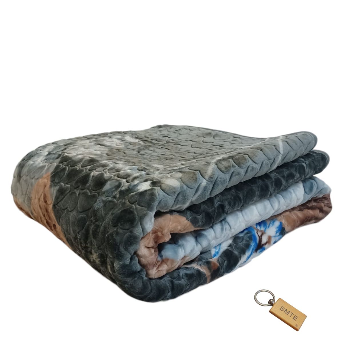 SMTE - Floral WhispersThe 1 Ply Blanket Collection and KeyringGrey
