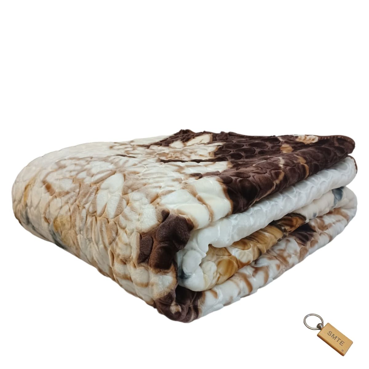 SMTE - Floral WhispersThe 1 Ply Blanket Collection and KeyringWhite