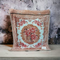 SMTE - Red Flower 2Ply High-Quality Polyester Blanket & Tieback