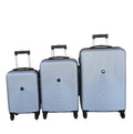 SMTE - 3Piece Travel 27Inch Luggage Suitcase Bag SetStylishSilver