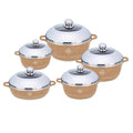 SMTE - Die-Cast Aluminum Set Non-Stick 10 Pieces - Red