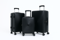 SMTE - PC Luggage Set with Side Opening, Laptop and Spinner WheelsBlack and Blue