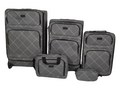 SMTE - Fabric 5 piece luggage set - Grey