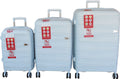 SMTE - Unbreakable Travel Luggage 3 Piece Suitcases SpinnerWhite