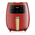 SMTE - Acesa- Smart Touch Screen Large Air Deep Fryer Capacity Electric Oven - Red