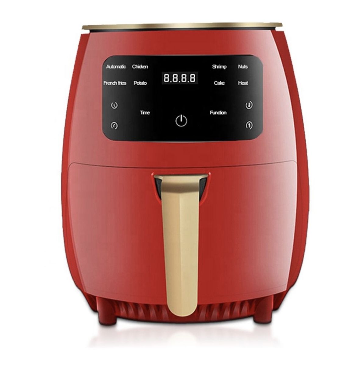 SMTE - Acesa- Smart Touch Screen Large Air Deep Fryer Capacity Electric Oven - Red