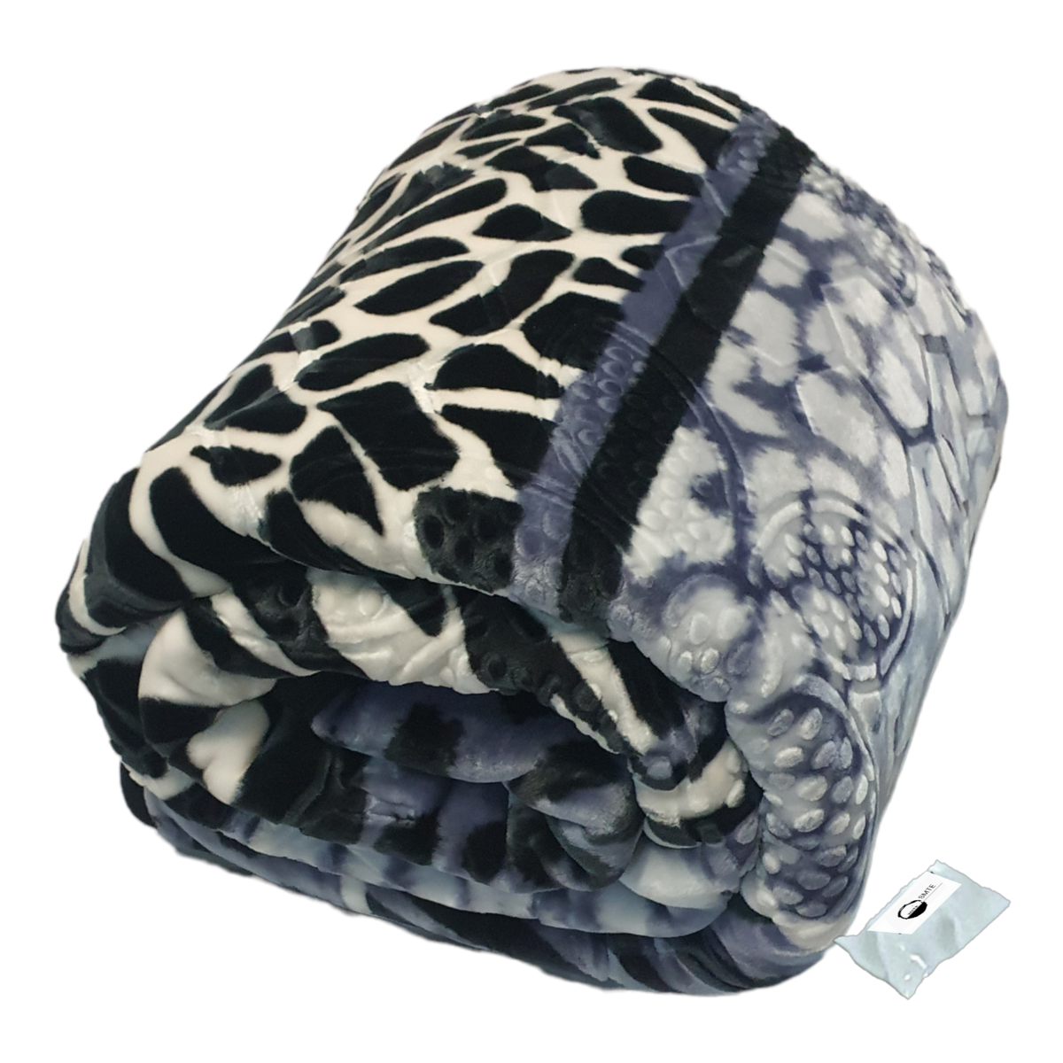 SMTE - Ruling Premium Heavy Winter Zmbo Mink 2-Ply Blanket and  Tieback - Snow Leoperd
