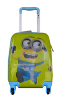 SMTE - Kiddies Cartoon Hand Luggage Kids School Bag Suitcase for Children - Yellow  Minions