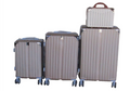 SMTE - Gold 4Piece ABS Luggage Set with Spinner Wheels, Telescoping Handles&Locks