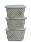 SMTE - 20L Storage Basket Cream Set of 3