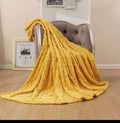 SMTE - Wrap Yourself in Cozy ComfortThe Magic of Fleece Blankets with KeyringYellow