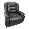 SMTE - Euro Leather Recliner Chair SofaBrown