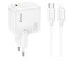 SMTE - Fast Single Port Type C Charger With Type C To Type C Cable 30W - C112A
