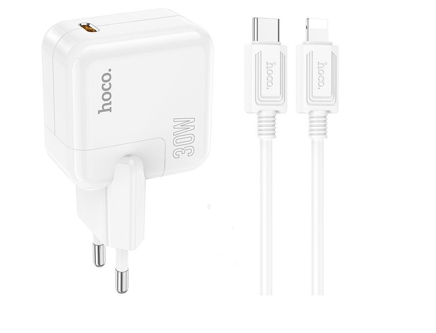 SMTE - Fast Single Port Type C Charger With Type C To Type C Cable 30W - C112A