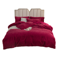 SMTE - Magical Fluffy 4 Piece Duvet Cover Set - Red