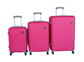 SMTE - 3Piece Travel Luggage Suitcase Bag SetStylish, And ConvenientHot Pink