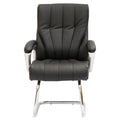 SMTE - Visitor Executive Office Chairs - PU Leather Finish - Black